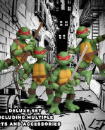 Teenage Mutant Ninja Turtles akčná figúrkas Teenage Mutant Ninja Turtles Deluxe Set 8 cm